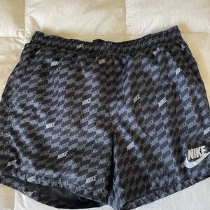 Nike Black and Gray Athletic Shorts